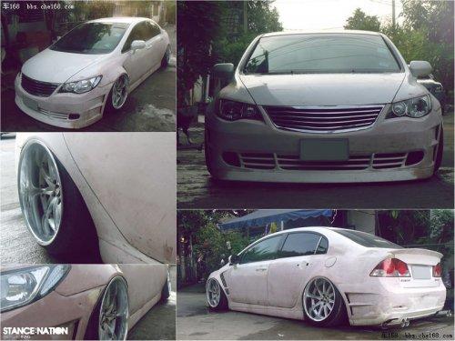 橙色寬體上身 思域改裝FD2加VIP路線