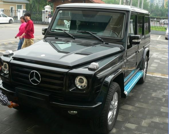 奔馳G500改裝車身外觀作業(yè)