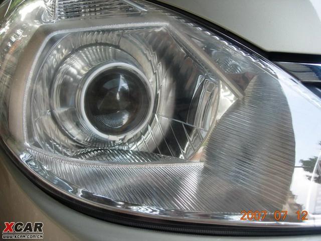 騏達(dá)改裝金色天使眼_海拉2雙光透鏡_OSRAM HID