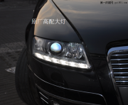 奧迪A6L大燈低配升高配原廠氙氣大燈總成