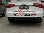 [外觀] 奧迪后包圍及排氣 奧迪A4L后包圍雙排氣 重慶涵駿汽車飾品