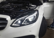 15款奔馳E180LE200LE260LE320L改裝LED氙氣大燈升級原廠高配大燈