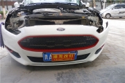 西寧新蒙迪歐車燈改裝Q5雙光透鏡+專用淚眼+黃金光霧燈