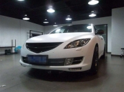 馬自達六9900系列改色膜亞光白車身改色實車效果