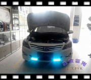 【黑夜氙光】東莞改裝氙氣燈-現(xiàn)代新瑞納升級(jí)Q5S雙光透鏡+...