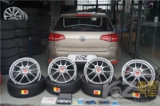 =高爾夫7改裝升級日本BBS RF516 18寸鍛造輪轂 KW V3避震 ST41剎車