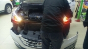 大慶秀車工坊改燈IX45新勝達(dá)升級韓版套件大慶最專業(yè)改燈店