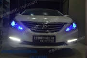 [燈光燈飾] 索納塔八代 車(chē)燈改裝 奧迪Q5小糸透鏡