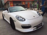 保時(shí)捷金屬系列改色膜貝殼白車身改色實(shí)車效果