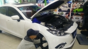 大慶汽車大燈升級昂克賽拉燈光升級改透鏡天使眼大慶改燈
