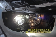 武漢藍(lán)精靈改燈科帕奇升級(jí)小糸q5透鏡歐司朗CBI氙氣燈日行燈