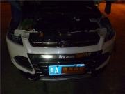 西寧福特翼虎車燈升級(jí)改裝Q5雙光透鏡+紅色惡魔眼