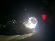 馬自達3昂克塞拉改燈 改燈Q5透鏡 巖琦氙氣燈 紅色惡魔眼 t...