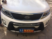 西寧起亞索蘭托車燈升級改裝Q5雙光透鏡@港龍改燈