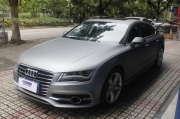 深圳汽車(chē)貼膜，奧迪A7汽車(chē)改色，終結(jié)者灰，低調(diào)有內(nèi)涵