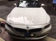 寶馬Z4汽車改色效果之亞光天藍(lán)車身貼膜