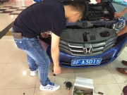 本田鋒范改燈 大燈改裝Q5透鏡 巖琦氙氣燈 白色天使眼