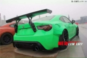 GT86改裝寬體大包圍改裝碳纖維尾翼 前唇后包圍