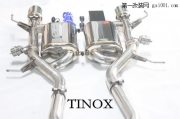 凱迪拉克ATS改裝TINOX排氣管中尾段雙扁鼓閥門排氣管