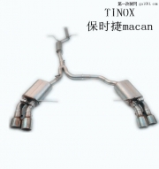 保時捷MACAN改裝TINOX排氣管中尾段作業(yè)圖