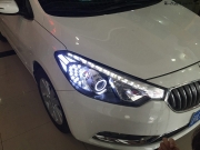 上海起亞K3 大燈升級(jí)小糸Q5透鏡 全新飛利浦燈泡 韓版套件