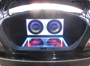 順德永日汽車音響——豐田銳志汽車音響改裝炫酷尾箱工...