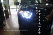 成都10老款漢蘭達(dá)改燈改裝雙光透鏡氙氣大燈總成LED日行燈...