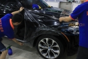 深圳车漆划痕修复，宝马X5全车XPEL漆面保护膜