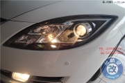 <合肥改燈>馬自達(dá)睿翼合肥車(chē)燈改裝小糸Q5歐司朗5500KCBI