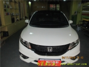 [外觀] 本田杰德貼黑頂 車頂貼亮黑膜 全景天窗貼膜