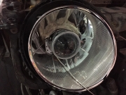 上海老JEEP指南者車燈提升亮度 改小糸Q5雙光透鏡 飛利浦氙...