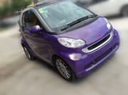 smart9900系列汽车改色亮光紫车身贴膜效果