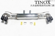 大众途锐改装TINOX排气管尾段单横鼓四出排气管