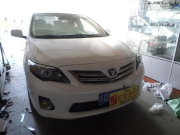 卡羅拉改裝雙光透鏡氙氣燈北京實體店燈官改燈