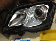 新款奔馳GLK300車燈升級近光燈碗內加裝原裝進口海拉5帶雙...