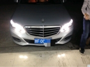 寧波改燈 奔馳新款E200升級全LED大燈（騰龍改燈）