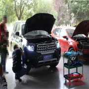 <合肥改燈>豐田漢蘭達(dá)合肥車燈改裝海拉5歐司朗D3CBI