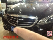 石家莊奔馳E320L改裝折疊后視鏡，方便出入功能，全LED大燈