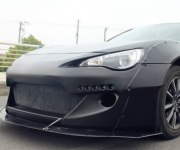 [外觀] 斯巴魯BRZ改裝寬體大包圍 GT86火箭兔前杠碳纖維尾翼