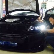 深圳光速車改改燈：歐德賽改裝q5透鏡