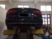 [進排氣] 新款奧迪A6L升級W12排氣尾唇套件