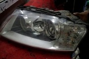 [灯光灯饰] 奥迪A8L车灯改装升级海拉3双光透镜+B7反光碗配氙灯