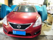 佛山汽車音響改裝  曼波汽車音響安博士隔音升級(jí)日產(chǎn)騏達(dá)