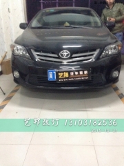 衡水卡羅拉改燈 國產(chǎn)海拉3透鏡+漢雷5500K燈泡+多路通安定