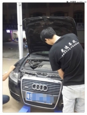 奧迪a6改裝q5透鏡  深圳光速車改改燈