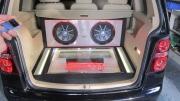#東莞汽車音響#途安升級K牌低音 K牌功放ZX 2500.1精美簡潔尾箱