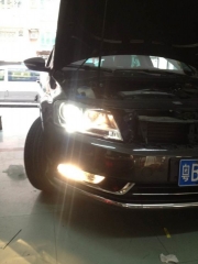 邁騰車燈升級(jí)Q5透鏡  深圳光速車改改燈