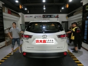 新款豐田漢蘭達邂逅德國零點汽車音響_重慶渝大昌影音改裝