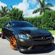 奔馳 W218 CLS350 CLS63 改裝 RENNTECH款 碳纖維前唇側(cè)裙 排氣管