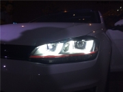 東莞亮點(diǎn)改燈！高爾夫7低配大燈升級高配大燈